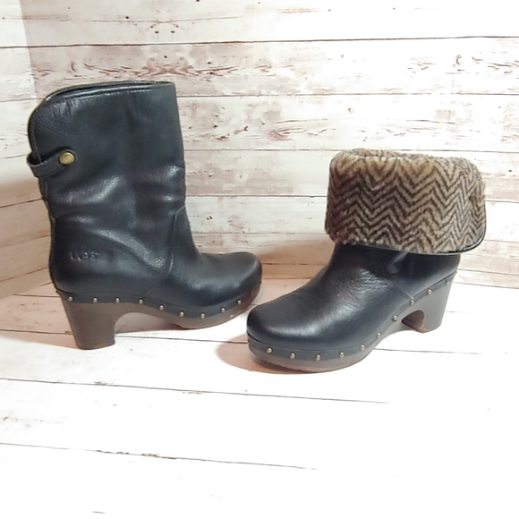 UGG Cora Lynn fold over clog boots - Picture 2 of 12